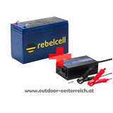Rebelcell 12V18 AV Lithium Akku mit/ohne Ladegerät