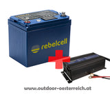 Rebelcell 12V50 AV Lithium Akku mit/ohne Ladegerät