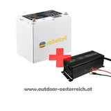 Rebelcell 24V50Ah Lithium Akku mit/ohne Ladegerät