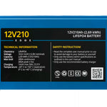 Rebelcell 12V210 Edge LiFePO4 Akku mit/ohne Ladegerät