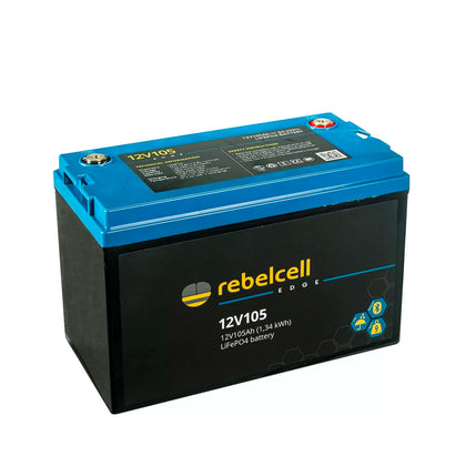 Rebelcell 12V105 Edge LiFePO4 Akku mit/ohne Ladegerät