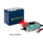 Rebelcell 12V140 AV Lithium Akku mit/ohne Ladegerät
